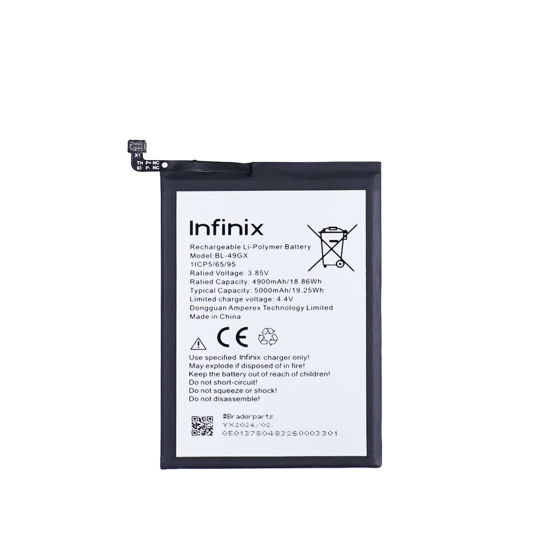 BATTERIE POUR INFINIX HOT 11 S/NOTE 10/NOTE 7