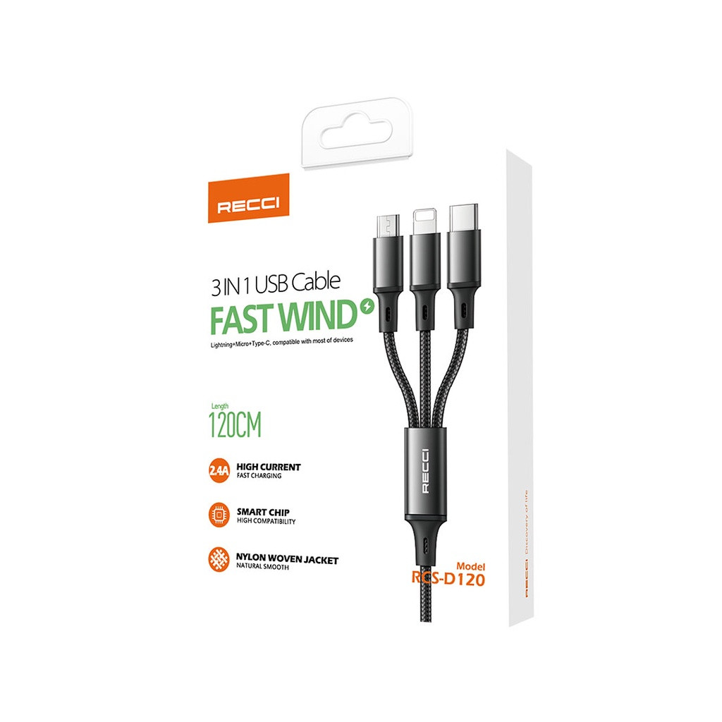 RECCI CABLE 3 IN 1 RCS-D120